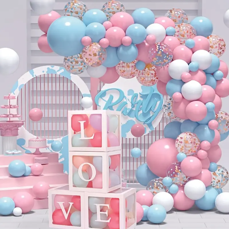 Transparent Balloon Box Set, Love Letter Wedding Decorations, Birthday Party Kit, Valentine's Day Event Arrangement, Party Decoration, Balloon Party Supplies
