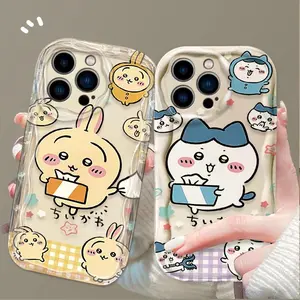 Cute C-Chiikawas Cartoon Phone Case for IPhone 17 16 15 14 13 12 11 Pro Max Plus 17Air 16E XR XS X 7 8 Shockproof Silicone Cover
