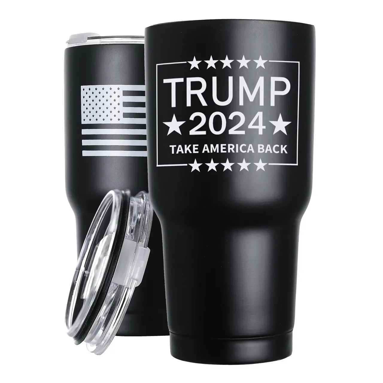 Trump 2024 Take America Back Tumbler with American Flag,30oz Stainless steel Coffe Mug,Double Wall Insulated Tumbler for Home Office Outdoor Works Ice Drinks and Hot Beverage
