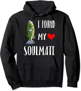I Found My Soulmate Green Spotted Puffer Fish Best Friend Pullover Hoodie - Lyubovboris Shop 72B08MLWVXY3
