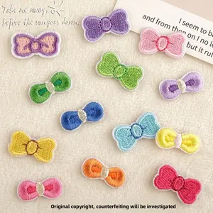 10pcs Colorful Embroidered Patches DIY for Clothes Hats Bags, Vintage Sew-on Badges for Repair or Decoration