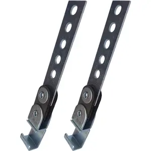 2 Pack Universal Heavy Duty Open End Swivel Style Exhaust Hanger Muffler Bracket for Exhaust System