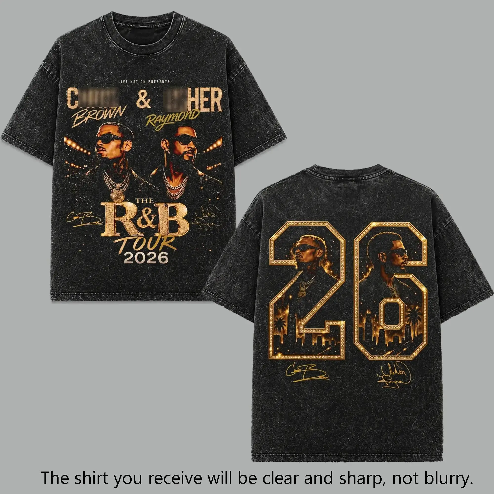 [Free Ship] Raymond & Brown The R&B Tour 2026 V36 Premium 100% T-Shirt, R&B Music Duo Graphic Tee, Urban Hip Hop Soul Streetwear Shirt, Concert Tour Merch, Gift for R&B Fans, Vintage Music Tee