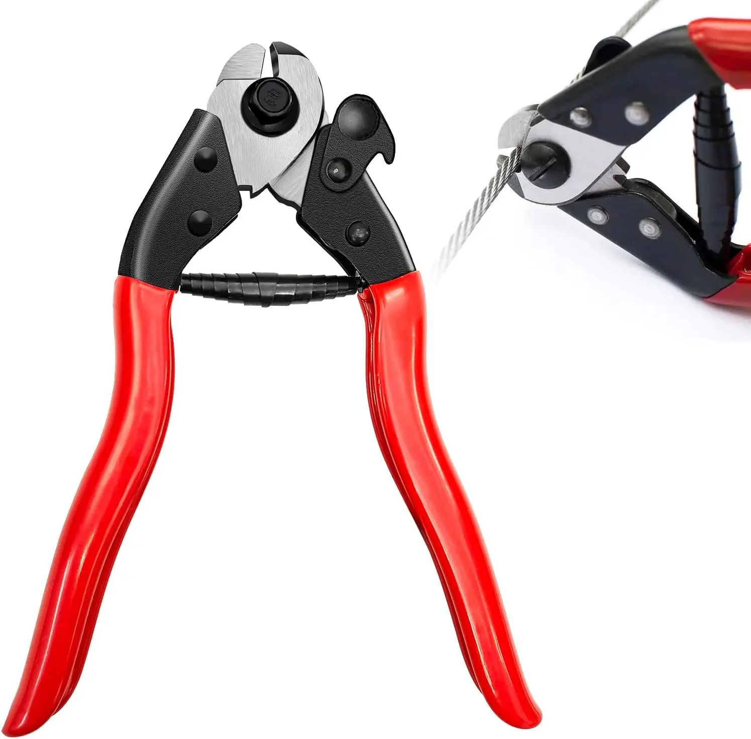 7.6"  Wire , Cut All Wires Up to 5/32", Wire Rope , Cut  , Aircraft , Wire Seals,  , /Copper Wire, Fence , One-Hand Operate CC-11