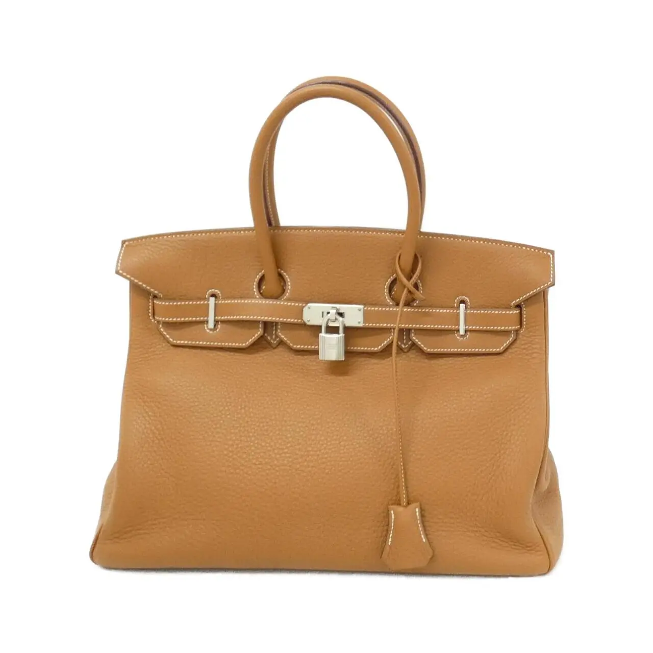Pre-owned HERMÈS Calfskin Shoulder Bags Hermes Birkin35 Taurillon Clemence