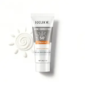 EELHOE Physical Sunscreen SPF 50, Daily Face Sunscreen for Anti-Aging & Deep Hydration, Non-Greasy Lightweight UV Protection, Vitamin E Moisturizing Lotion for All Skin Types