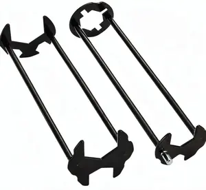2pcs Basin Wrench Multifunctional Sink Wrench 7 Sizes Faucet Tool Four-jaw Hex Spanner Universal Plumbers Tool for Tight Spaces Kitchen Bathroom Home, 2pcs Basin Wrench Multifunctional Sink Wrench 7 Sizes Faucet Tool Four-jaw Hex
