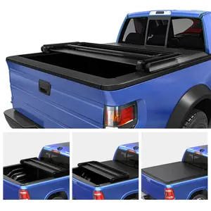 5.5ft Bed Upgraded Soft Tri-fold Truck Bed Tonneau Cover Compatible with 2009-2014 Ford F150 F-150
