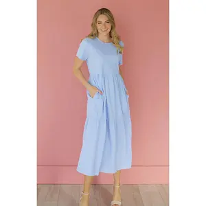 Kelsey Periwinkle Dress - MCO - Maternity Friendly - FINAL SALE