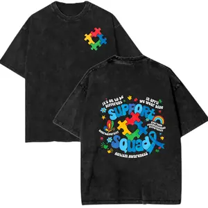 Autism T-shirt, Autism Awareness T-shirt, Family Autism Support Squad, Autism Mom Shirt, Neurodiversity T-shirt, Inclusion T-shirt