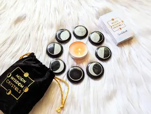 Goddess Provisions - Moon Phase Crystal Set - Black Jasper, Divination, Ritual