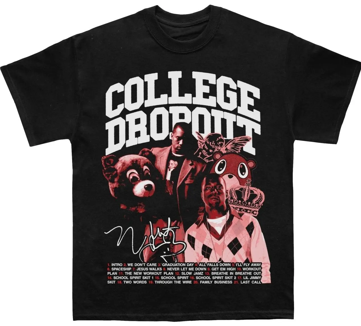[Sale up to 30%]  Ye College Dropout Album Graphic Tee , Unisex T-Shirt For Men Women, Fans