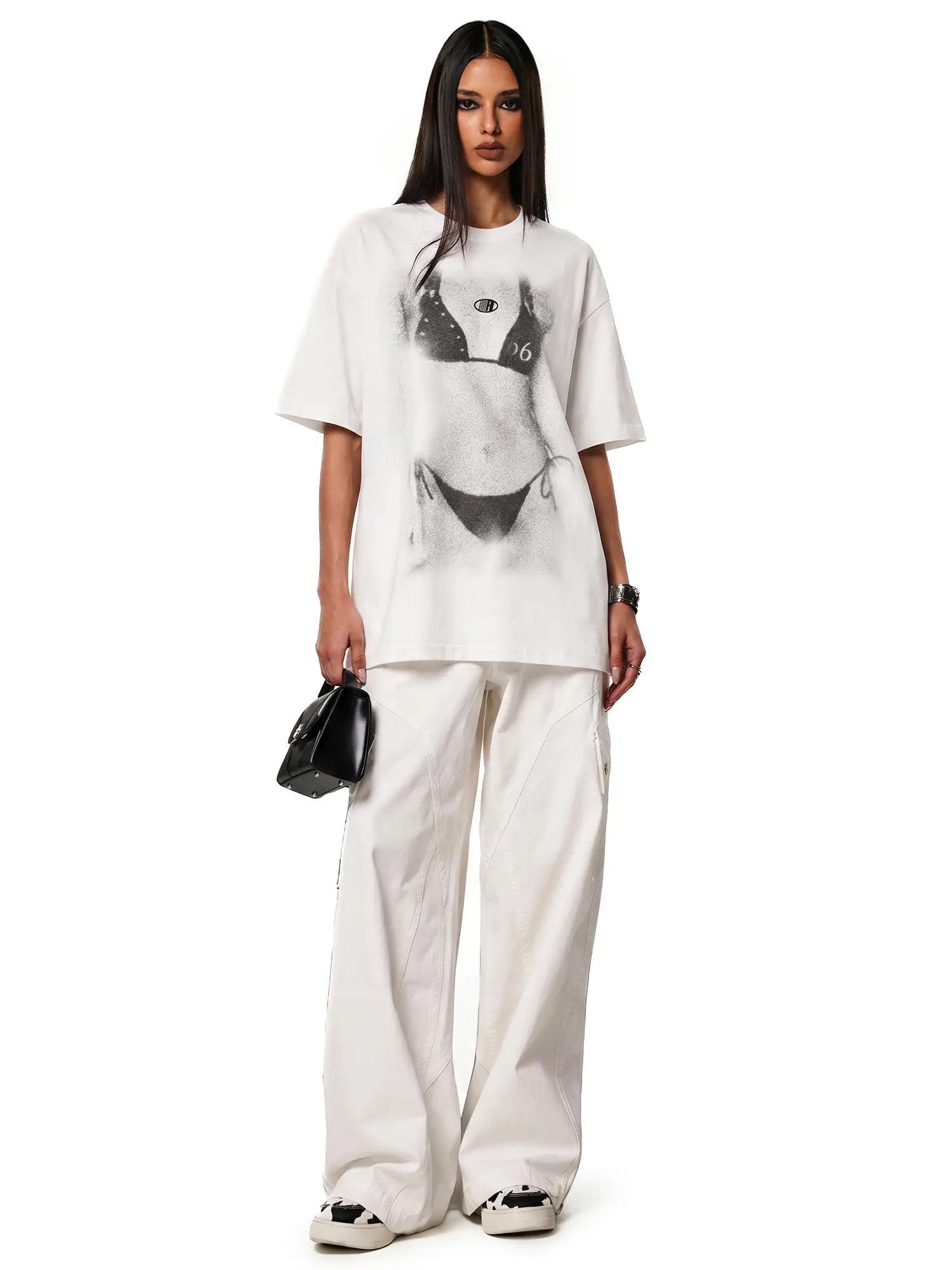 FDR Beach Art Tee Unisex | Soft Touch Stretchy Fabric Graphic Oversized Unisex T-Shirt | Vintage Summer Crew Neck Top | Feels-Like-Nothing Print | Loose Fit Streetwear Comfort  Womenswear Casual Shortsleeve SpringStatements