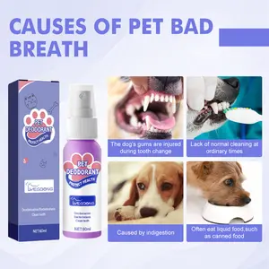 Dog Breath Freshening Spray — Pet Oral Cleaning Spray for Cats, Odor Removal and Fresh Breath