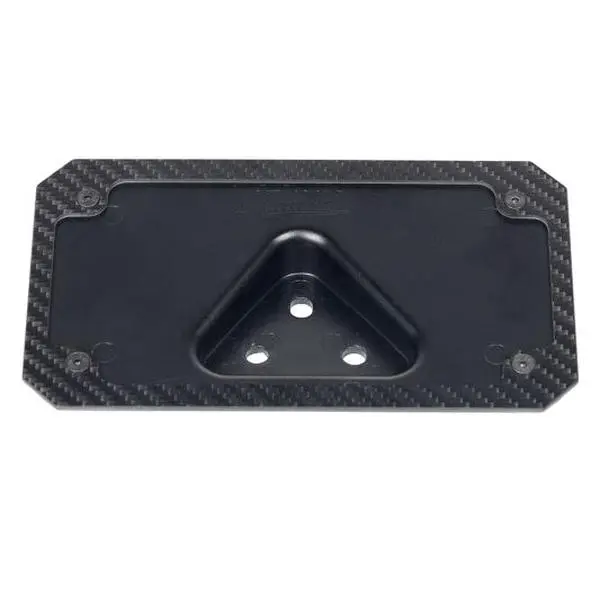 Advanblack Real Carbon Fiber License Plate for Harley-Davidson with Base Plate & Color Accent Options