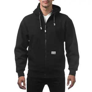 Pro Club men’s heavyweight full zip hoodie Menswear Sweatshirts Tops Long Sleeve Casual Pocket Zipper