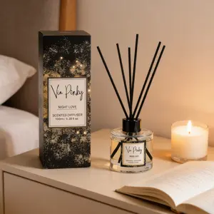 VIA PINKY Luxury Home Fragrance Aroma Diffuser, Air Fragrance Diffuser, Scented Diffuser  Household Aroma Machine, Home Fragrance Essential Oil Reed  Diffuser Long-lasting Scent 100%, Original Factory Direct Sale