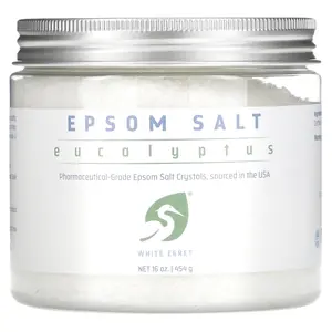 White Egret Epsom Salt, Eucalyptus, 16 oz (454 g)