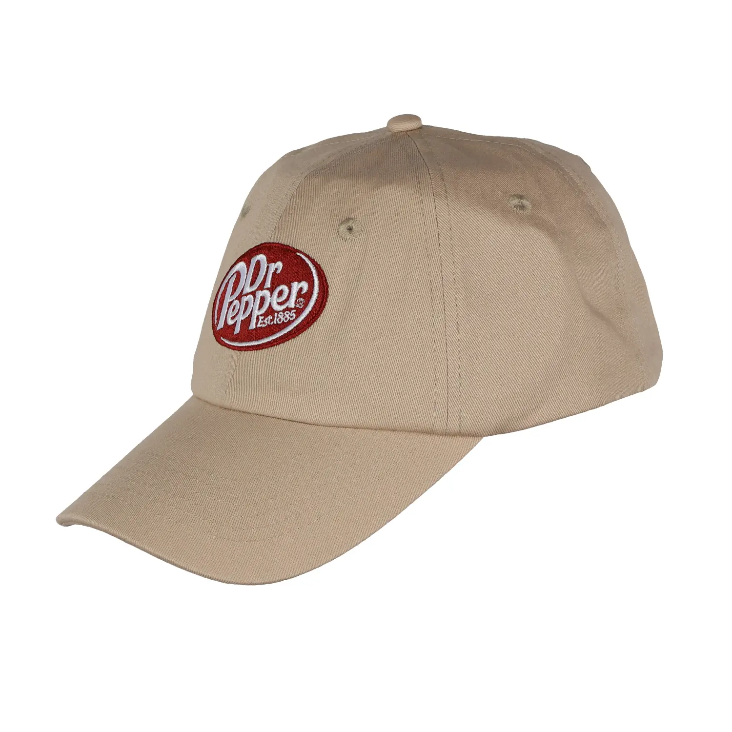 Dr Pepper Baseball Cap Embroidered Logo Design Adjustable Slide Strap Dad Hat OSFM