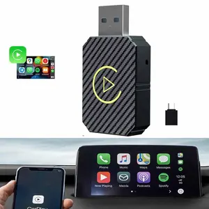 Wireless USB CarPlay Adapter Plug and Play, Bluetooth 5.0 Auto Reconnect OTA Online Upgrade, Retain Original MIC & Touch Control, Compatible Most 2016+ Cars with Factory Wired CarPlay
