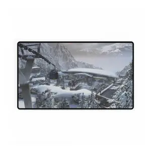 Call of Duty themed desk mat dlc map "downhill" Scenic Winter Desk Mat - Perfect for Gamers & Home Offices