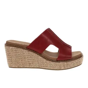 Corkys Womens Kiss N Tell  Casual Sandals Casual Low Heel 1-2" - Red