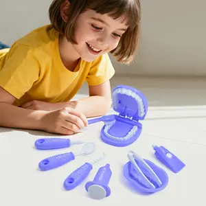 Toothbrush Toy, Dentist Role Play Kit, Educational Oral Hygiene Learning Tool, Fun Pretend Play Set for Kids