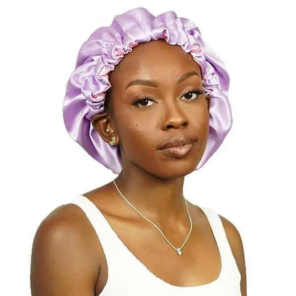 Unicorn Vibes Satin Reversible Bonnet - Versatile Hair Protection Bonnet with Elastic Band for Comfort & Style