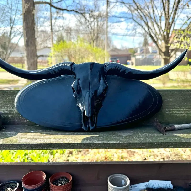 Longhorn Skull With Base emblem Huge edition!  Fits Ford Ford F250 18-19