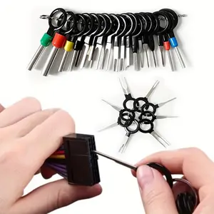 26-Piece Automotive Wire Harness Extractor Tool Kit, Stainless Steel, Ideal for Car Circuit Board Removal, Repair & Maintenance Tools