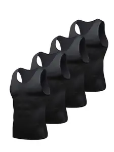 Men's Solid Color Tank Top, Breathable Comfortable Quick-drying Sleeveless Slim Fit Tank Top for Daily Wear, Men's Underwear for All Seasons