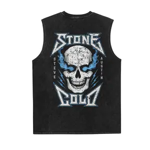 STONE COLD STEVE AUSTIN Vintage Washed Tank top, Wrestling Tee, WWE Washed Tank top, Wrestling Gift, Sports Washed Tank top, Workout Washed Tank top, Gift for Him Gift For Her