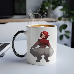 Funny Vi Arcane Mug, Vi Jinx Caitlyn Jayce Viktor Coffee Cup Meme, League of Legends LOL Gamer Movies Fan Gift