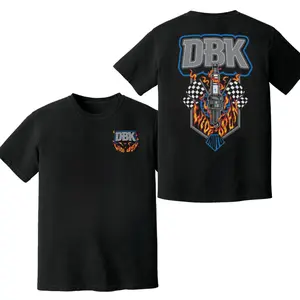 [DBK] Dirt Bike Spark Plug T-Shirt, Motocross Flame Racing Graphic Tee, Off Road Rider Shirt for Men, Gift for Dirt Bike Lovers