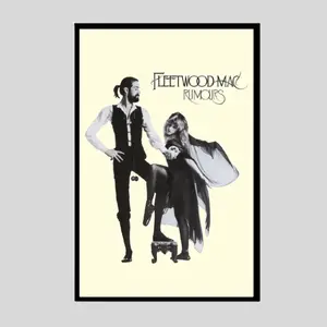 Fleetwood Mac Rumours Album Inspired Poster, Vintage Retro Rock Music Wall Art (Unframed / Print Only)