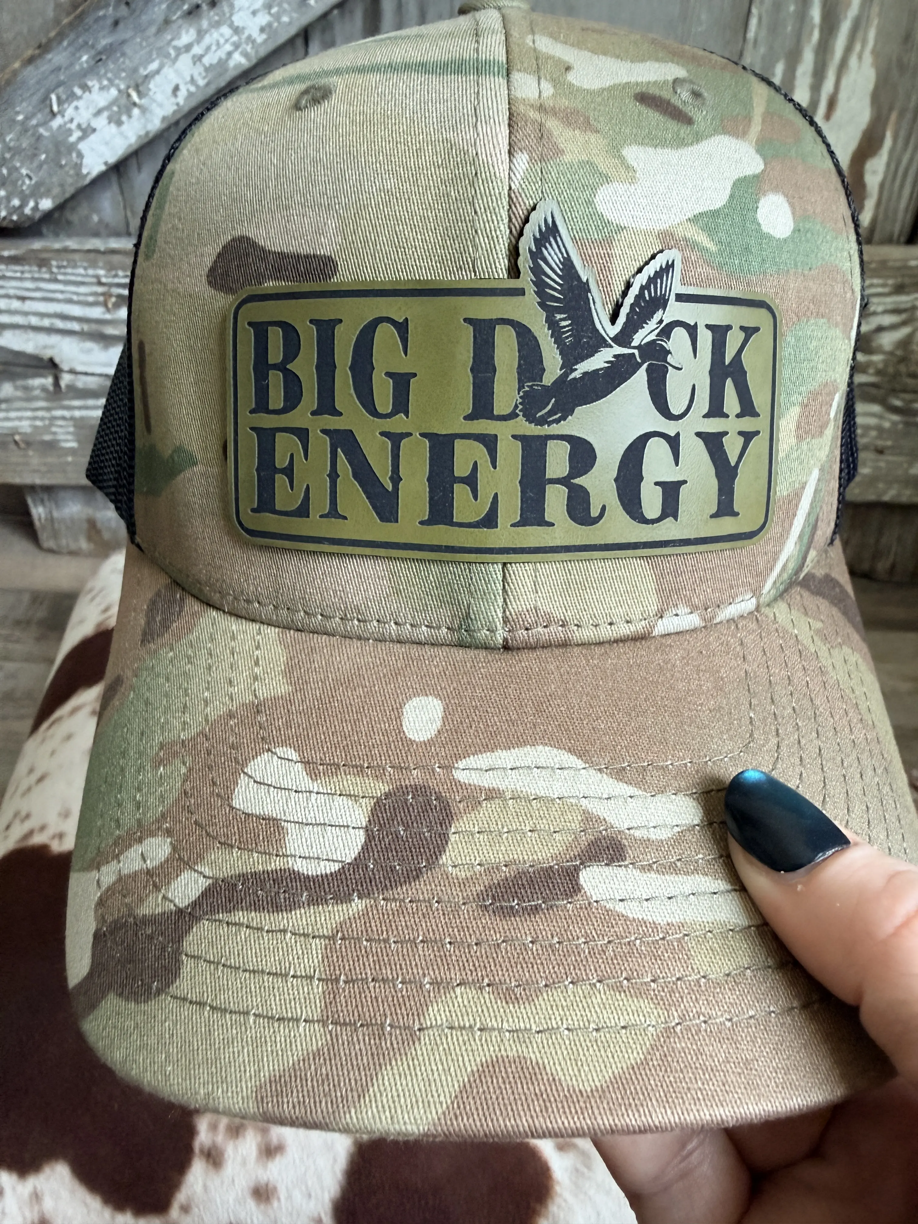 Big Duck Energy Camo Trucker Hat