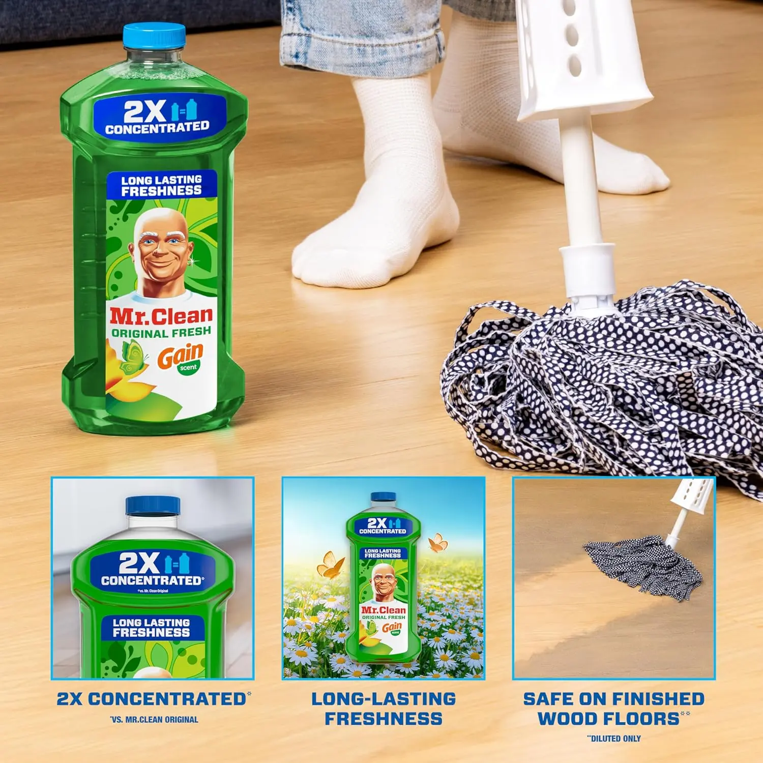 All Purpose Cleaner, Floor Cleaner for Mopping Home, Bathroom, & Kitchen, Cleaning Liquid for Mop & Bucket, Cleaning Supplies, Multi-Surface Dilutable