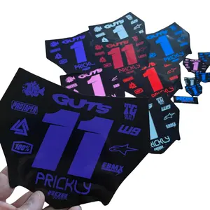 👉Choose Number & Color   MotoCutz Style Number Plate Decal — 11 Logo Design
