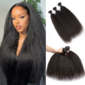 Asteria Hair Yaki Straight Bundles Unprocessed Virgin Human Hair Extensions Sew In Hair Bundles