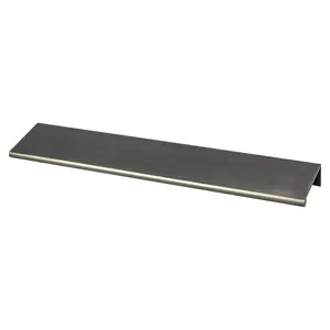 212 MAIN Berenson 169 mm Bravo Edge Pull - Graphite Finish, Slim Look Door Hardware Handle