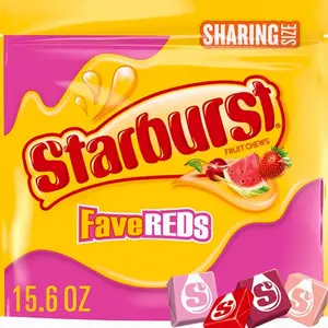 STARBURST FaveREDS Fruit Chews Candy, Chewy Candy, 15.6 oz Sharing Size Bag