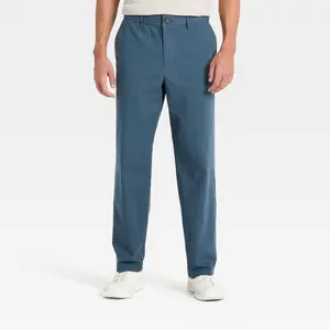 Men's Straight Leg Ripstop E-Waist Utility Pants - Goodfellow & Co Blue S