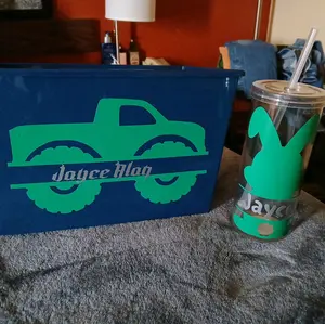 costumized Easter basket with cup