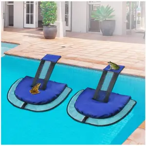 2 Pack Dark Blue Animal Saving Escape Ramp for Pools and Spas, Floating Rescue Device for Frogs and Small Animals Entering Pool