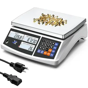Industrial Counting Scale 30kg/66lb x 0.1g Precision Bench Scale Digital Inventory Counting Weight Scale for Small  and ,  Gram Scale with /AC Power, lb/g/kg/oz