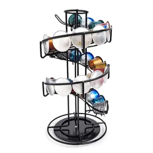 Coffee capsule holder 30 capsules storage rack (coffee capsule rack spiral black),Coffee Pod Stand Holder