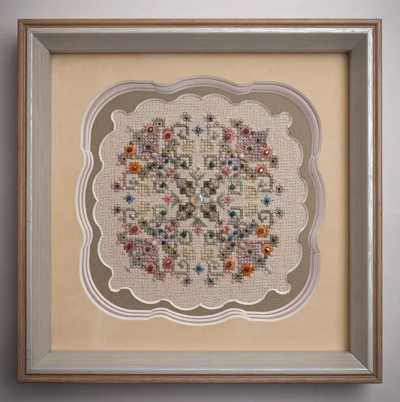Rosarium Petals -MINI-DIY Creative Cross Stitch Kit – Arts & Crafts Hobby Set