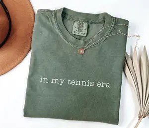 Comfort Colors In My Tennis Era Shirt, Tennis T-shirt, Tennis Player Gift, Tennis Coach Shirt, Sports Mom Shirt, Tennis Mom Gift