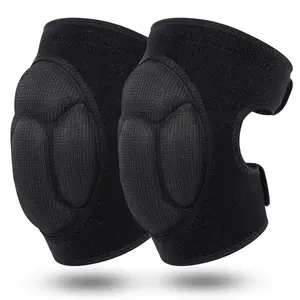 Adult Knee Pads for Gardening, Anti-Slip Collision Avoidance Kneepads with Thick EVA Foam, for House Cleaning, Construction Work, Volleyball, Football Dance Knee Sleeve, 1 Pair (Black)