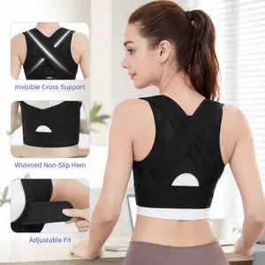 Invisible Posture Corrector for Women Men - Adjustable Back Brace for Posture Support, Breathable Upper Back Straightener for Neck Shoulder Pain Relief